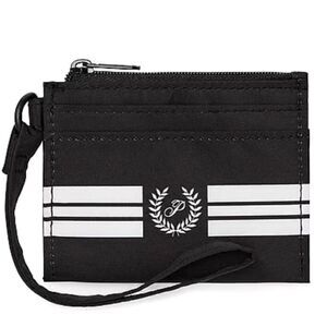 PINK CARD HOLDER KEYCHAIN WITH ZIP